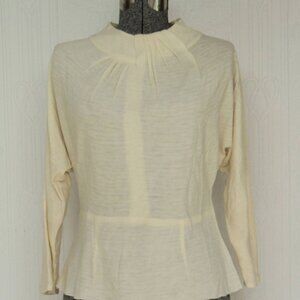40's to 60's beige wool top small/medium